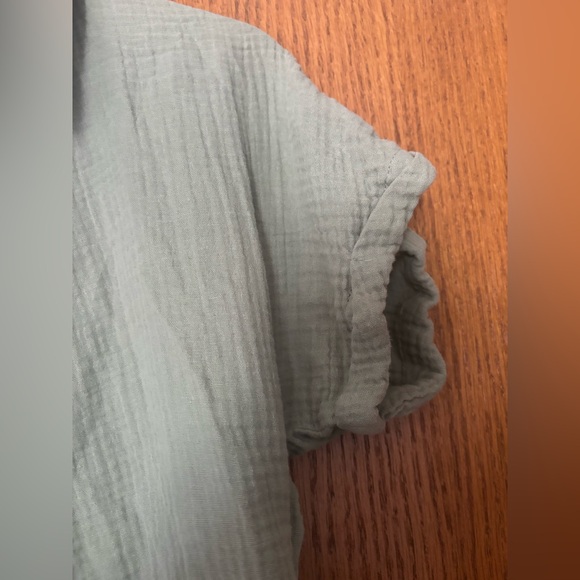 SHEIN Olive Green Textured Romper - Picture 3 of 4